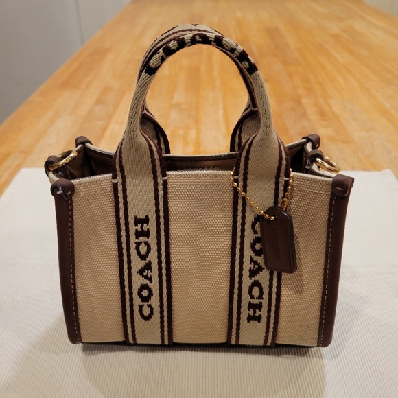 🟤EUC~  COACH MINI SMITH TOTE BAG - Picture 1 of 8